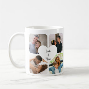 Personalised Collage Couple Mug – Custom Photo & N