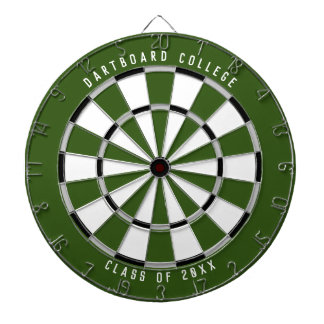 Personalised College Class of 20XX | Forest Green Dartboard