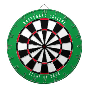 Personalised College Class of 20XX Green Dartboard