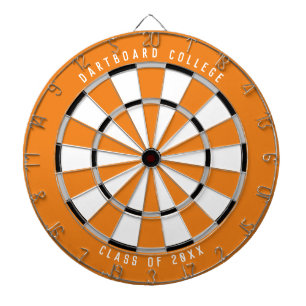 Personalised College Class of 20XX Orange Dartboard