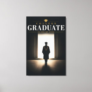 Personalised College Graduate 2026 Gift Canvas Print