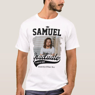 Personalised College Graduate Photo Graduation T-Shirt