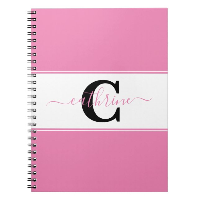 Personalised colorblock  notebook (Front)