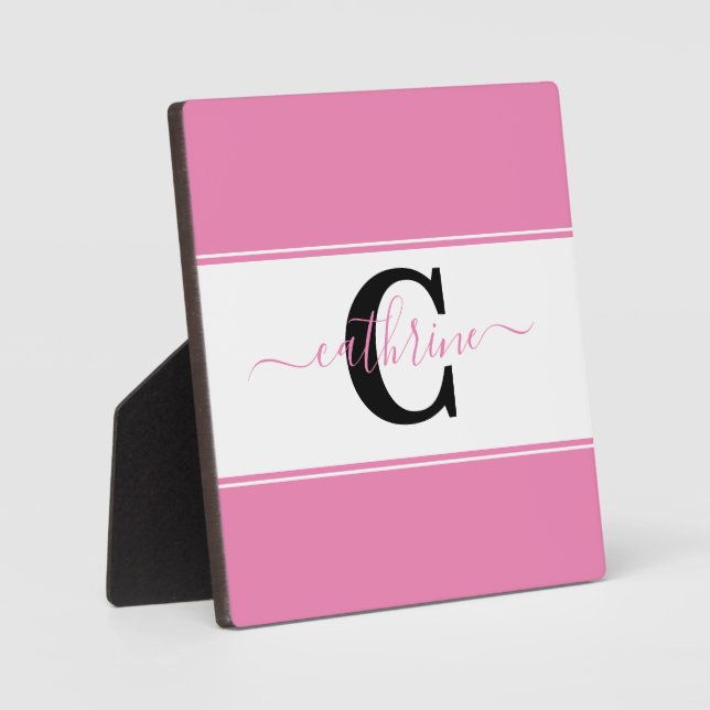 Personalised colorblock  plaque (Front)