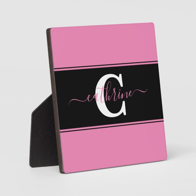 Personalised colorblock  plaque (Front)