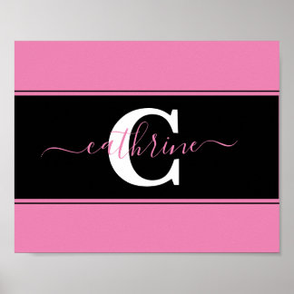 Personalised colorblock poster
