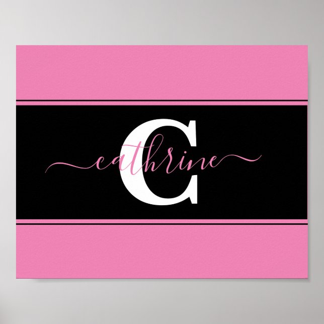 Personalised colorblock    poster (Front)