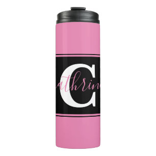 Personalised colorblock  thermal tumbler