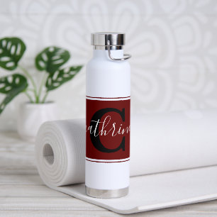Personalised colorblock water bottle