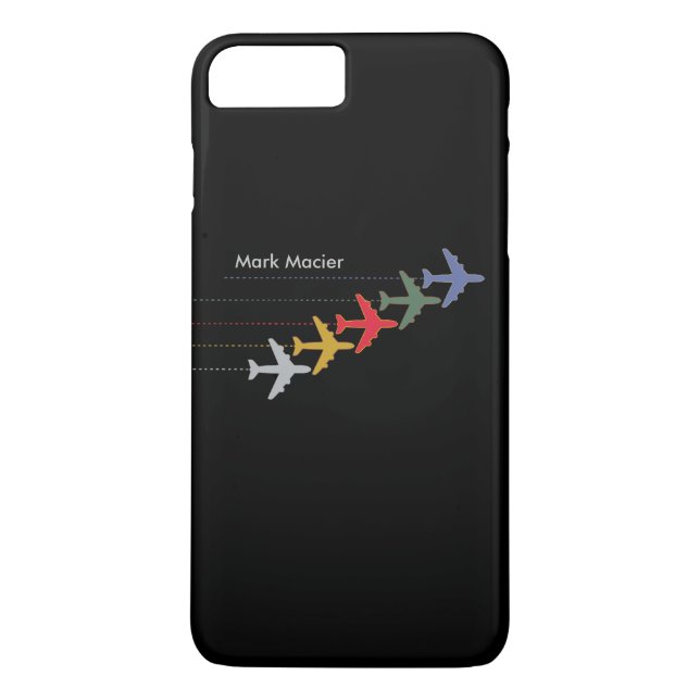 personalised colour aeroplanes Case-Mate iPhone case (Back)