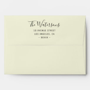 personalised colour beige envelope