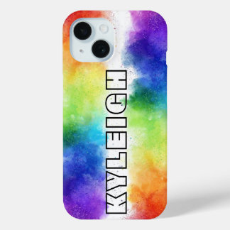 Personalised Colour Explosion Case-Mate iPhone 15 Case