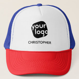 Personalised Colour Modern Add Employee Name & Log Trucker Hat
