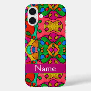 Personalised colour pattern with your name Case-Ma iPhone 16 Plus Case