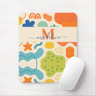 Personalised Colour Splash Abstract Mouse Pad