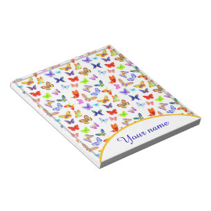 Personalised Colourful butterflies Notepad