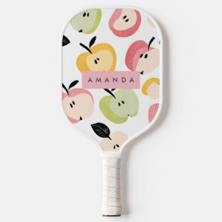 Personalised Colourful Cute Apple Pattern Pickleball Paddle