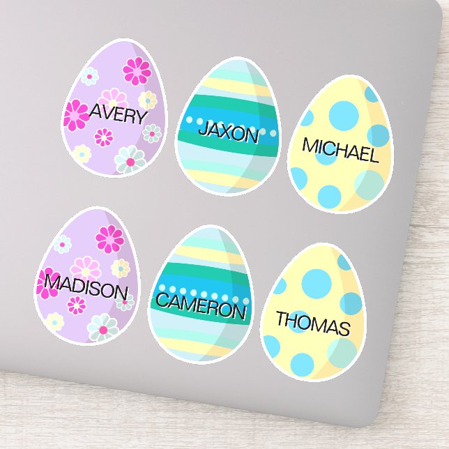 Personalised Colourful Decorated Modern Easter Egg (Detail)