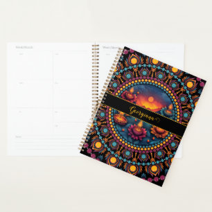 Personalised Colourful Diwali Festival Mandala Planner