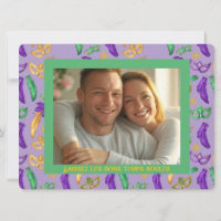personalised Colourful Mardi Gras patterned