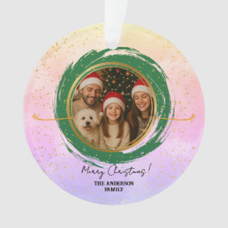 Personalised Colourful Merry Christmas Ornament
