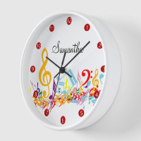Personalised Colourful Musical Notes