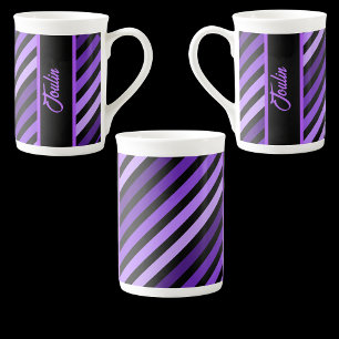 Personalised Colourful Pattern Bone China Mug