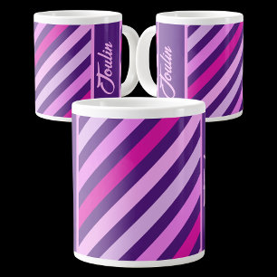 Personalised Colourful Pattern Large Coffee Mug