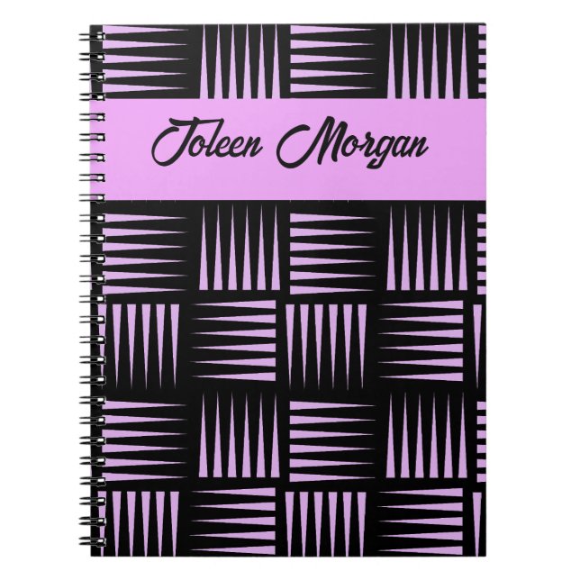 Personalised Colourful Pattern                  No Notebook (Front)