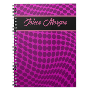 Personalised Colourful Pattern No Notebook