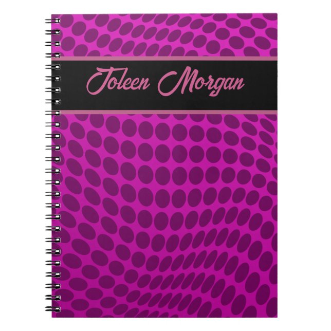 Personalised Colourful Pattern                  No Notebook (Front)