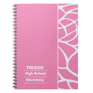 Personalised Colourful Pattern No Notebook