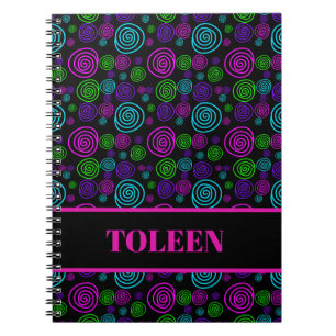 Personalised Colourful Pattern Not Notebook