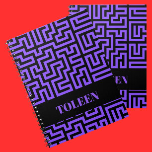 Personalised Colourful Pattern Not Notebook