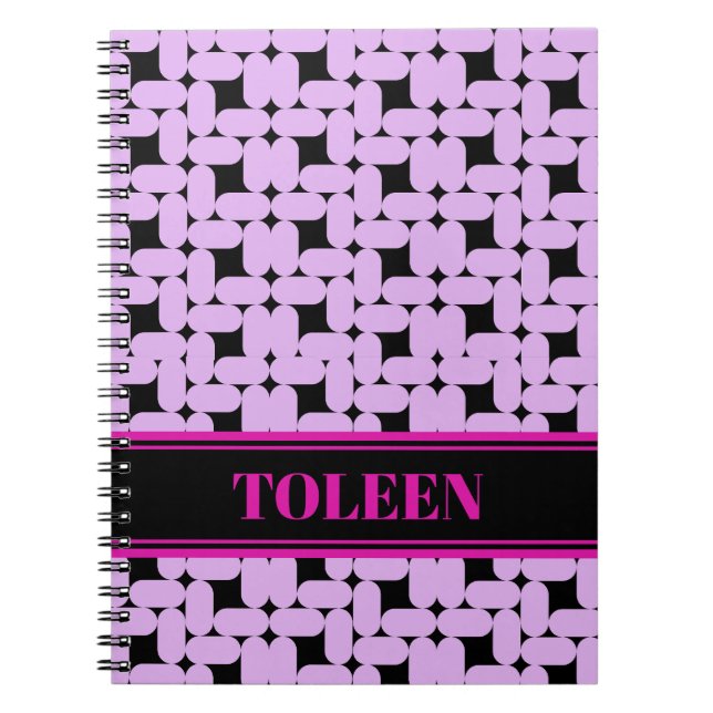 Personalised Colourful Pattern                 Not Notebook (Front)