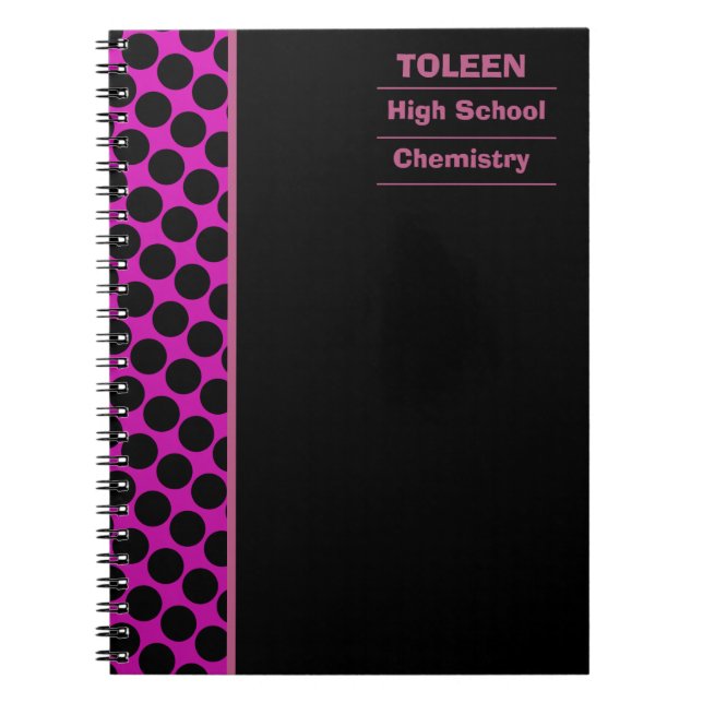 Personalised Colourful Pattern                  Notebook (Front)