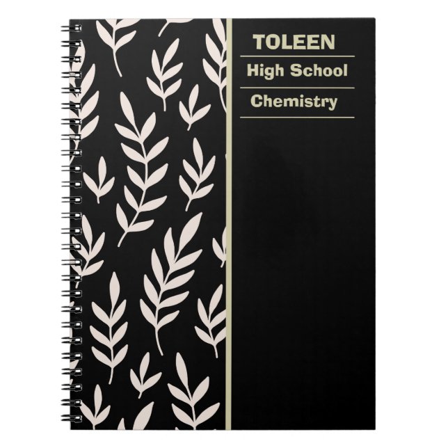 Personalised Colourful Pattern                  Notebook (Front)