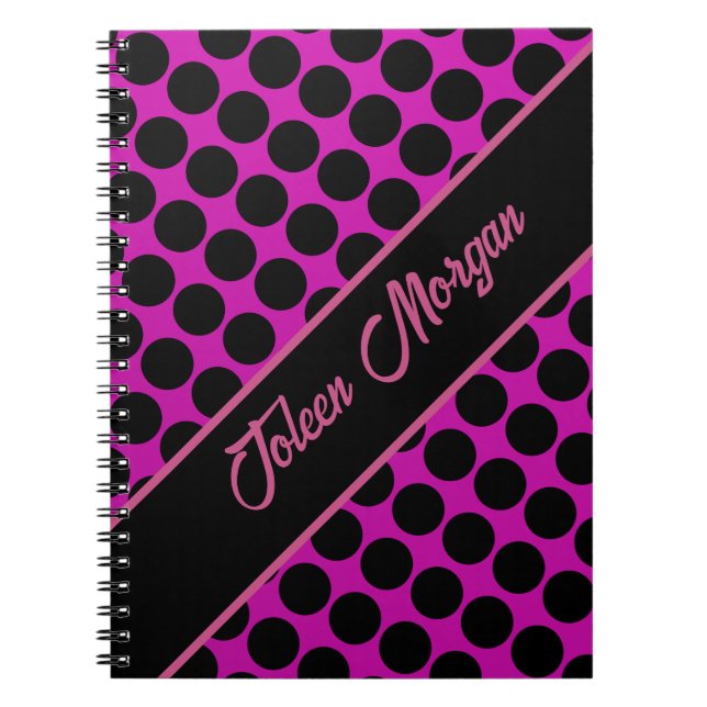 Personalised Colourful Pattern                  Notebook (Front)