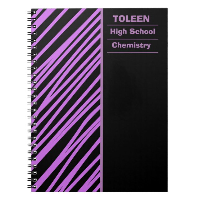 Personalised Colourful Pattern                  Notebook (Front)