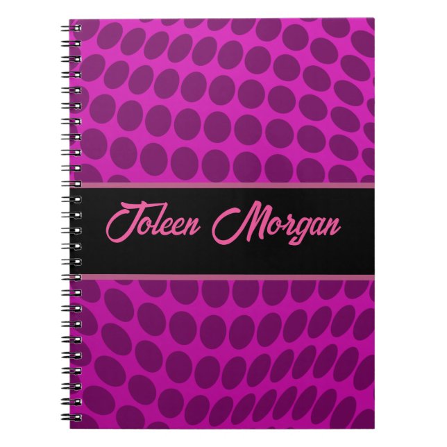 Personalised Colourful Pattern                  Notebook (Front)
