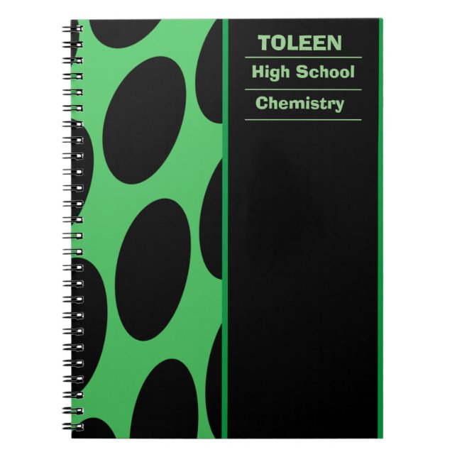 Personalised Colourful Pattern                  Notebook (Front)