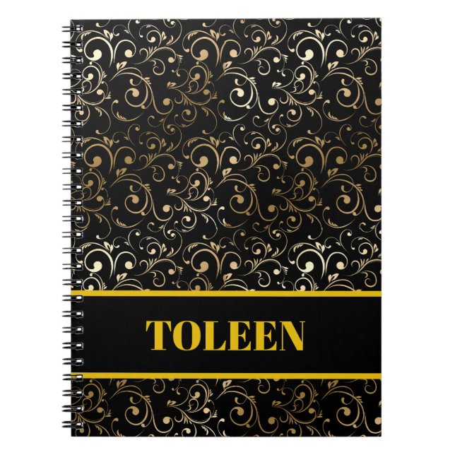Personalised Colourful Pattern                  Notebook (Front)
