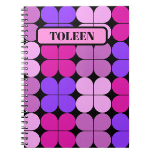 Personalised Colourful Pattern Notebook
