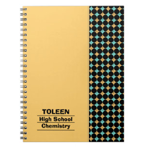 Personalised Colourful Pattern Notebook