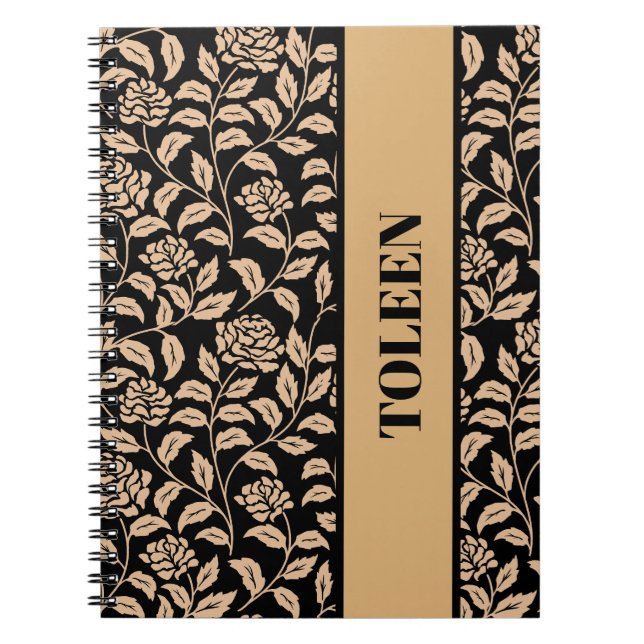 Personalised Colourful Pattern                  Notebook (Front)
