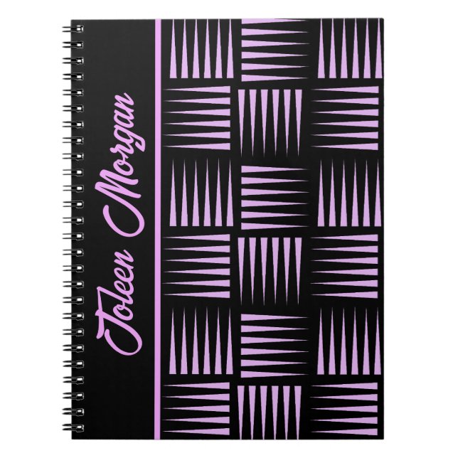 Personalised Colourful Pattern                  Notebook (Front)