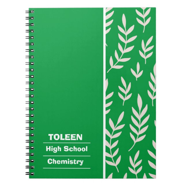 Personalised Colourful Pattern                  Notebook (Front)