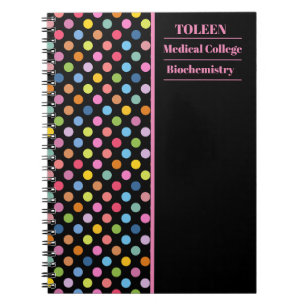 Personalised Colourful Pattern Notebook