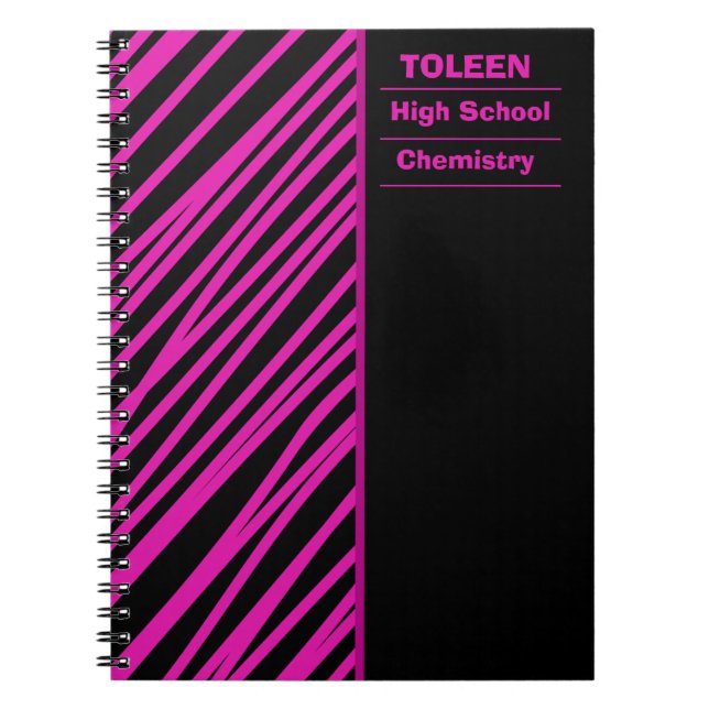 Personalised Colourful Pattern                  Notebook (Front)