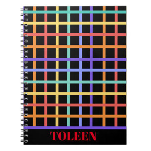 Personalised colourful Pattern               Notebook